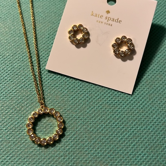 KATE SPADE “FULL CIRCLE” NECKLACE & EARRINGS - Picture 3 of 6